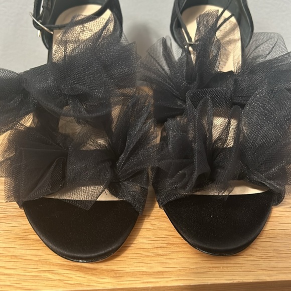 Isa Tapia GIGI BLACK SATIN tulle heels size 39.5- EUC - Picture 6 of 16